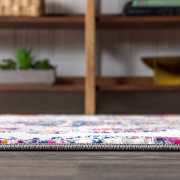 Bright bohemian Flair Boho Vintage Medallion Area Rug